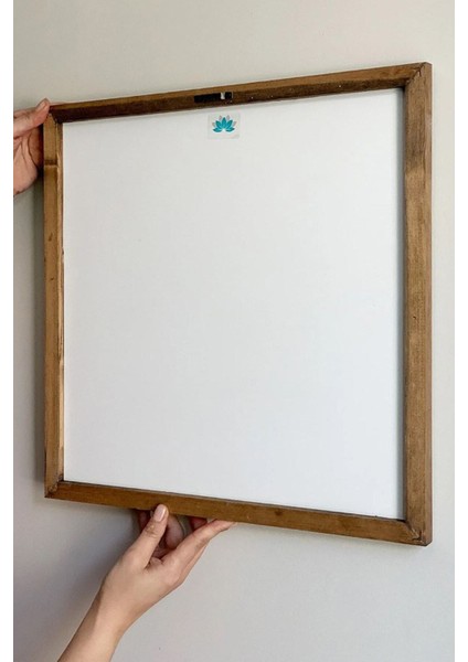 Renkli Mozaik Taşlı Masif Çerçeveli Ayna 43X43 cm modelleri