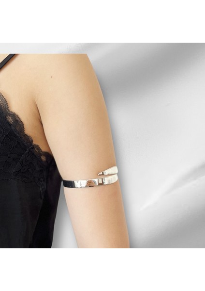 Sade Şık Yansımalı Üst Kol Pazu Bilekliği