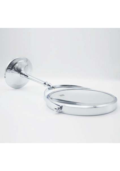 Çift Taraflı Büyüteçli ve Dönen Profesyonel Kozmetik Ayna, Gri Renk fırsatları