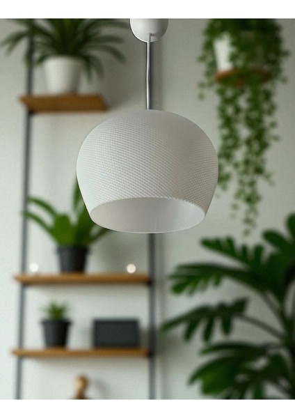 Şık Beyaz Modern Dekoratif Avize, LED Uyumlu, Minimalist Tavan Aydınlatma fırsatları