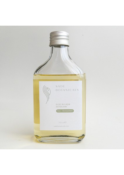 Elde Bulaşık Deterjanı - Sıvı - Konsantre Vegan Doğal 200 ml - 500ML Denktir