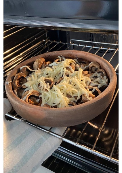 Kahverengi Toprak Mantar Güveci 22X3 Cm, Şık ve Dayanıklı Tasarım modelleri