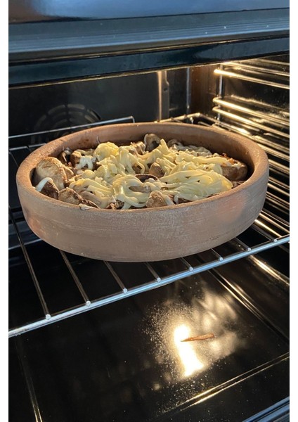 Kahverengi Toprak Mantar Güveci 22X3 Cm, Şık ve Dayanıklı Tasarım fırsatları