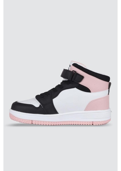 25C.HAYKAT Pudra Bilekli Cırtlı Ortopedik Sneaker Kız Çocuk Spor Ayakkabı modelleri