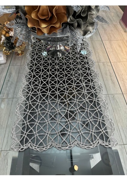 Şık Metal Kordon Işi Runner, 35X120 Cm, Zarif ve Kaliteli Dekoratif Ürün modelleri