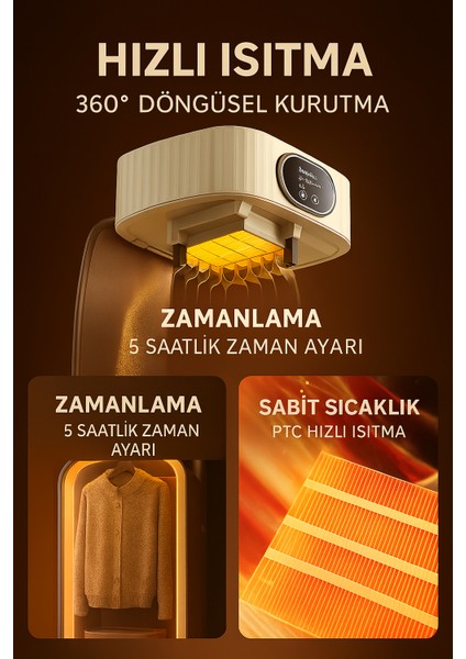 600W Katlanabilir Elektrikli Çamaşır Kurutma Makinesi – Askılı, Zaman Ayarlı, Taşınabilir Kurutma modelleri
