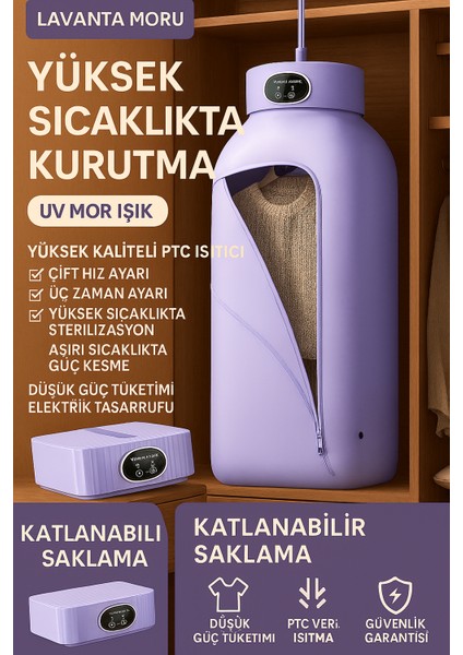 600W Katlanabilir Elektrikli Çamaşır Kurutma Makinesi – Askılı, Zaman Ayarlı, Taşınabilir Kurutma indirimleri