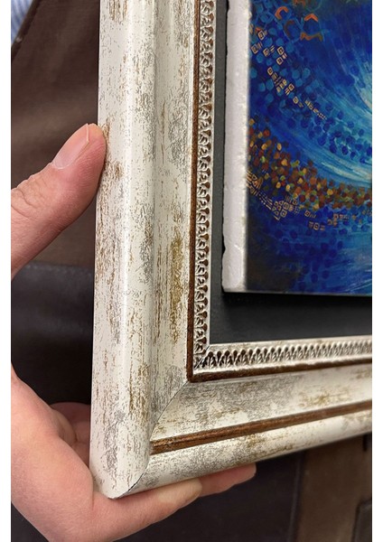 Renkli Taş Duvar Dekoru, 30X30 Cm, Semazen Yağlı Boya Çizimi indirimleri