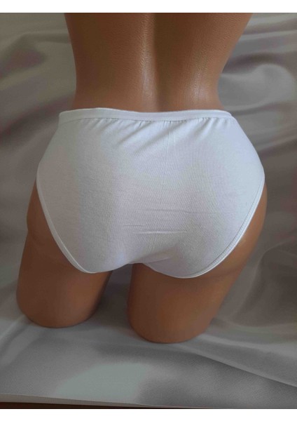 Beyaz Düz Likralı Beli Lastikli Rahat Kullanışlı Kadın Külot fiyatları