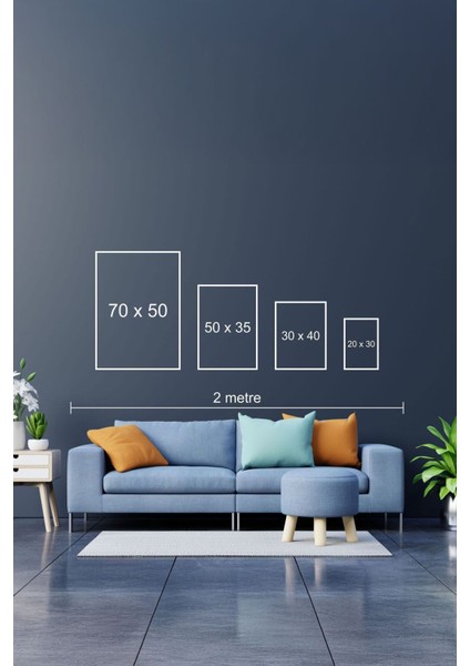 Ahşap Siyah Çerçeveli 2 Parça Set Tablo HUHU108 fiyatları