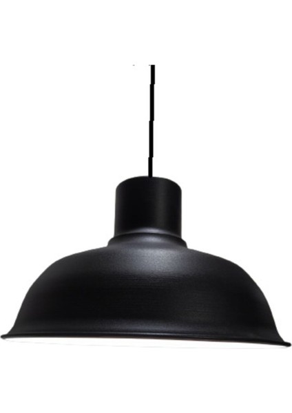 Rustik Metal Sarkıt Avize Siyah Iç Beyaz, Şık ve Modern Aydınlatma Seçeneği