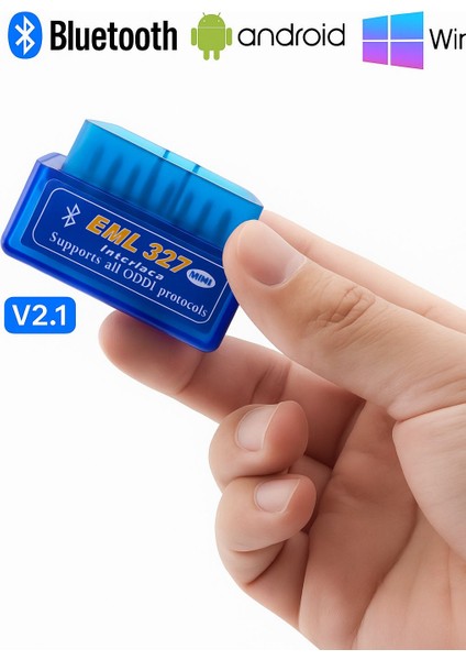Eml 327 ODB2 Süper Mini Bluetoothlu V2.1 Arıza Tespit Cihazı Karekodlu (ı0s/iph0n uymaz) fiyatları