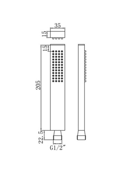 Bocchi Pirinç El Duşu Krom 1 F 5500-0004 fiyatları