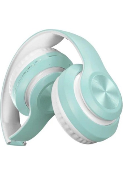 P68 Mikofonlu Sd Kart Girişli Fm Radyolu Bluetooth 5. 0 Kulak Üstü Kulaklık Mavi fiyatları