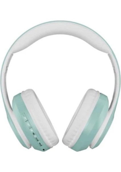 P68 Mikofonlu Sd Kart Girişli Fm Radyolu Bluetooth 5. 0 Kulak Üstü Kulaklık Mavi modelleri