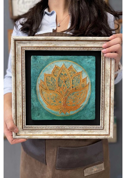 Renkli Taş Duvar Tablosu 30X30 Cm, Şık Dekor ve Hediye Seçeneği