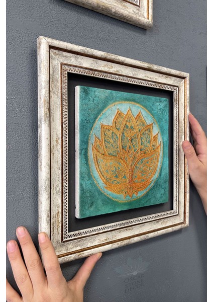 Renkli Taş Duvar Tablosu 30X30 Cm, Şık Dekor ve Hediye Seçeneği modelleri