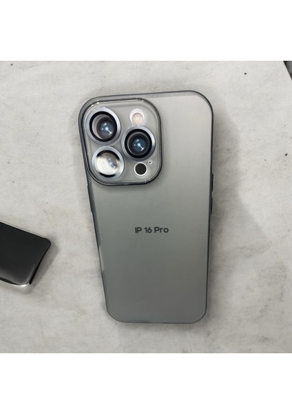 Iphone 16 Pro Gri Renk Lens Korumalı Kaliteli Silikon Telefon Kılıfı fiyatları