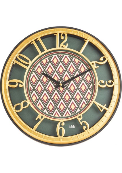 Renkli 40 cm Büyük Çocuk Odası Modern Duvar Saati