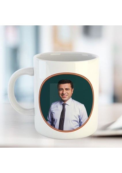 Beyaz Porselen Resimli Kupa Bardak, Şık ve Kaliteli Takım