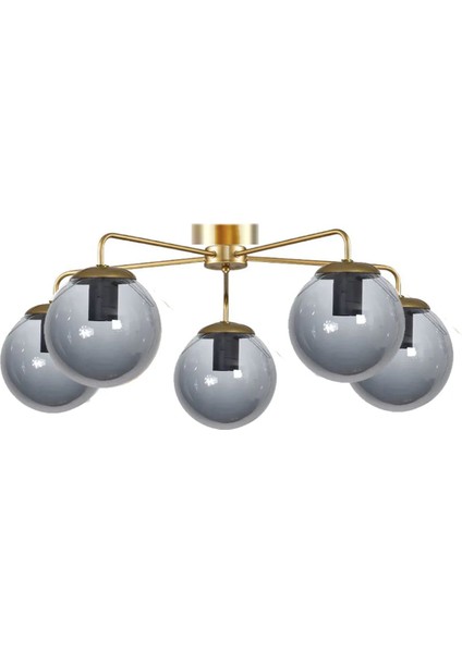 Modern Camlı Beşli Avize, Şık ve Zarif Tasarımıyla Yaşam Alanınıza Şıklık Kat! fiyatları