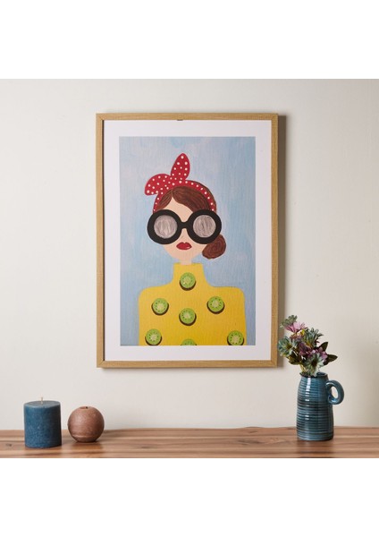 Renkli Dekoratif Tablo 70X50 Cm, Şık ve Modern Tasarım