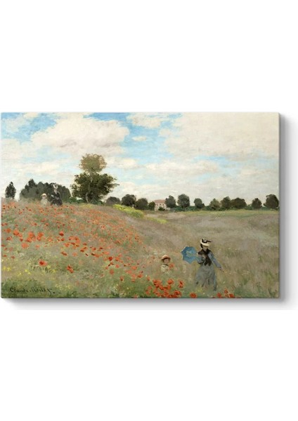 Yeşil Gelincikler Tablosu, Estetik Duvar Dekoru, Sanat ve Doğa Uyumu modelleri