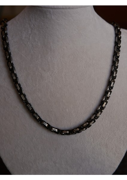 Saaden Erkek Çelik Kral Kolye