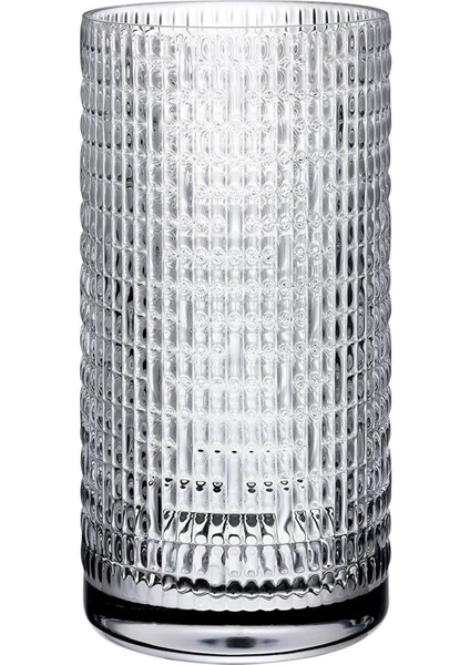 El Yapımı Cam Vazo, 26CM, Şık ve Zarif Tasarım, Beyaz Renk.