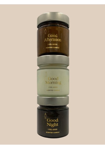 Renkli 3'lü Koku Seti - Kahve, Tarçın, Vanilya Kavanoz Mumleri fiyatları