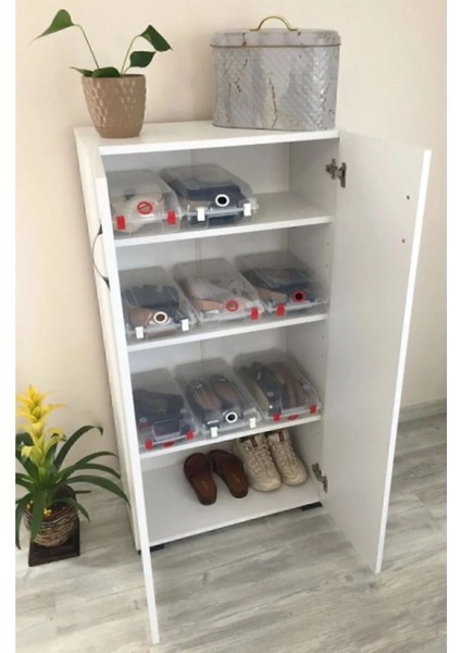 Çok Amaçlı Dolap Ayakkabılık & Mutfak & Hol & Banyo & Balkon & Ofis 2 Kapaklı