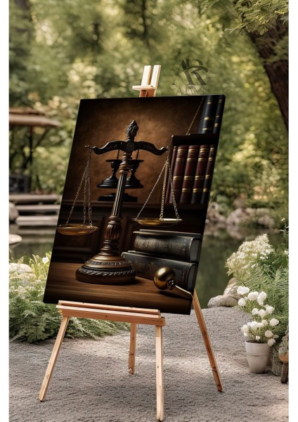 Çok Renkli Adalet Terazisi Kanvas Tablo AR040752, Şık ve Modern Dekorasyon Için Ideal fiyatları