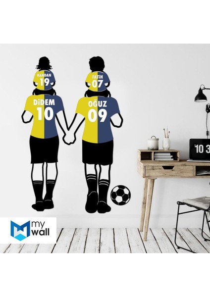 Çok Renkli Aile Temalı Neşeli ve Renkli Kombinasyon Seti