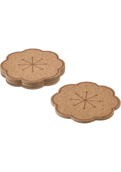 Mantar Desenli 4’lü Bardak Altlığı Seti, Şık ve Kullanışlı Mutfak Aksesuarı fiyatları