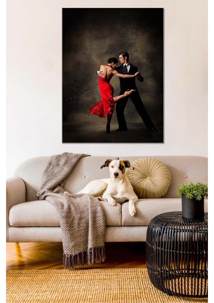 Renkli Dans Temalı Kanvas Tablo, Hareketli ve Şık Dekorasyon Parçası