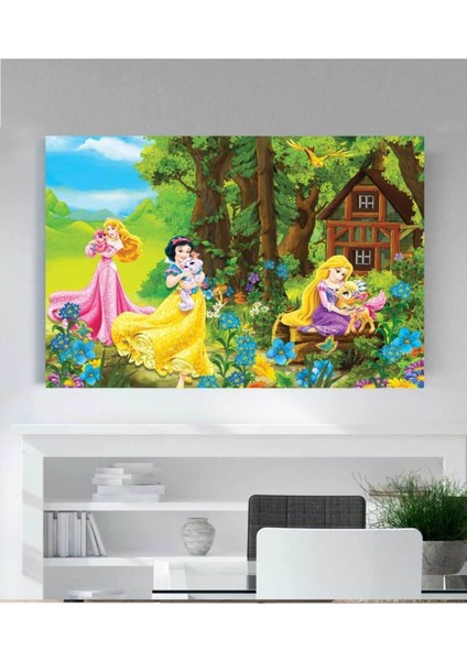 Renkli Çocuk Odası Dekoratif Kanvas Tablo, Şık ve Eğlenceli Dekorasyon Parçası