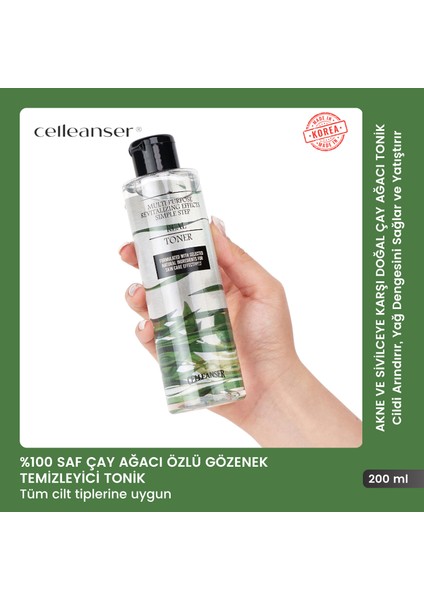 Çay Ağacı İçeren Sivilce Karşıtı Tonik