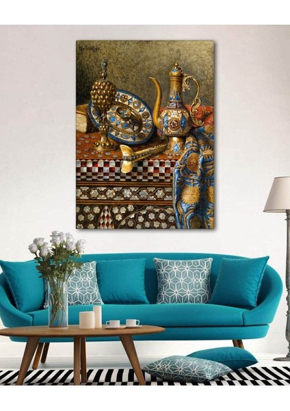 Renkli Resimli Duvar Dekoru Kanvas Tablo, Şık ve Canlı Dekoratif Eser