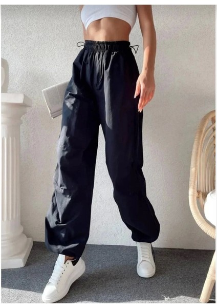 Cepli Paraşut Pantalon - Siyah modelleri
