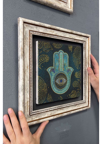 Renkli Taşlı Duvar Tablosu 30X30 Cm, Şık ve Dekoratif Ev Aksesuarı modelleri