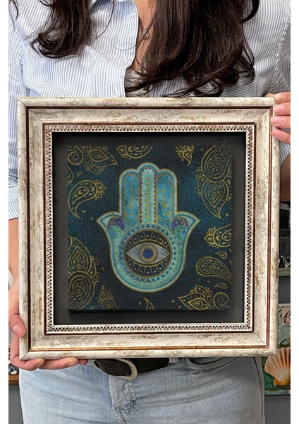 Renkli Taşlı Duvar Tablosu 30X30 Cm, Şık ve Dekoratif Ev Aksesuarı fırsatları