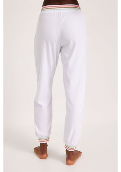 Kadın Havlu Eşofman Altı Beyaz