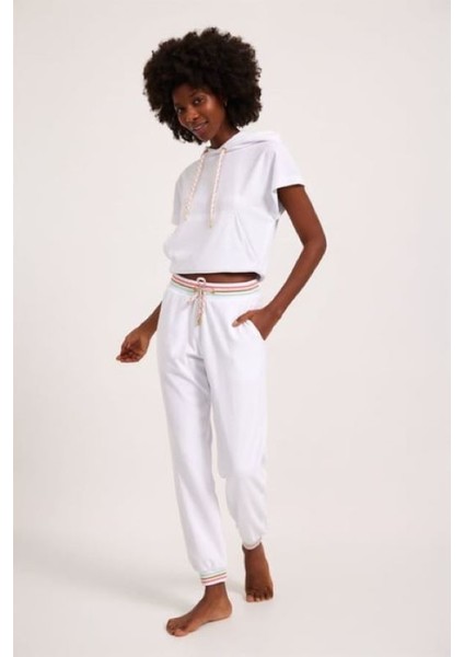 Kadın Havlu Eşofman Altı Beyaz fiyatları