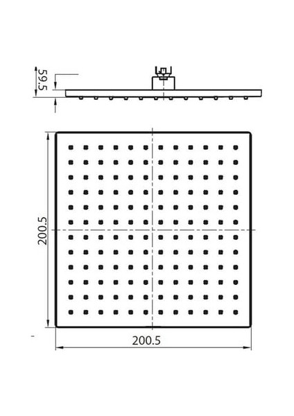 Bocchi Aır2 Tepe Duşu, 20X20 cm Krom 5860-0006 fiyatları