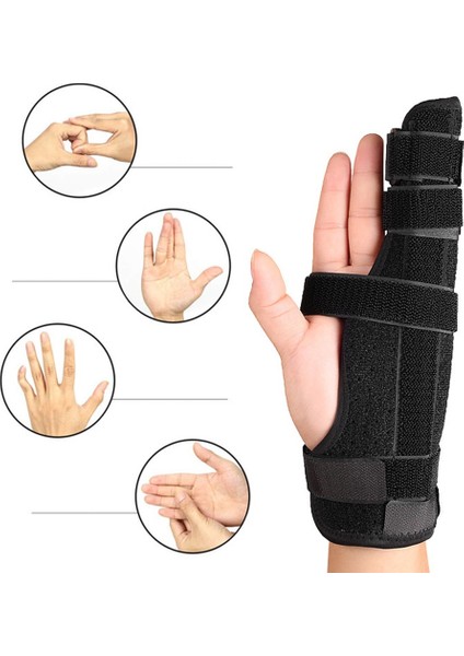 Boksör Kırığı Çift Taraflı Parmak Eklemler Kırık Sabitleyici Tetik Parmak El Destek