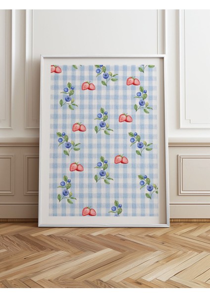 Beyaz Ahşap Çerçeveli Tek Parça Poster Tablo TK/1028