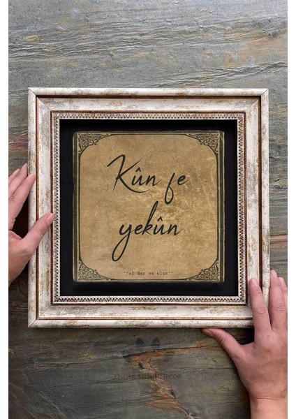 Renkli Taşlı Çerçeveli Duvar Dekoru 30X30 Cm, Şık ve Modern Tasarım fiyatları