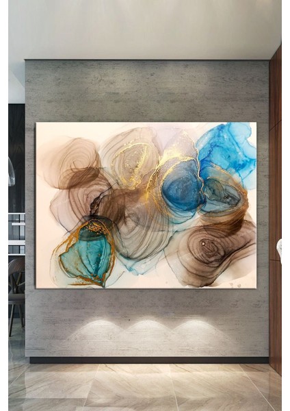 Canlı Sarı Soyut Kanvas Sanat Tablosu, Şıklık ve Enerji Katıyor fiyatları