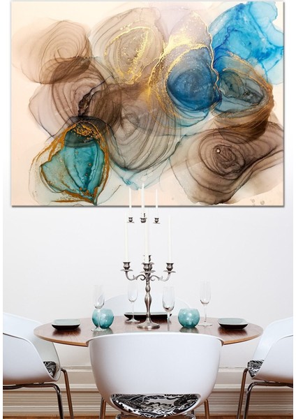 Canlı Sarı Soyut Kanvas Sanat Tablosu, Şıklık ve Enerji Katıyor modelleri