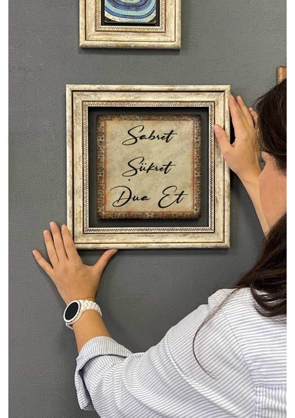 Renkli Taş Duvar Dekoru 30X30 Cm, Ilham Verici ve Şık Tasarım